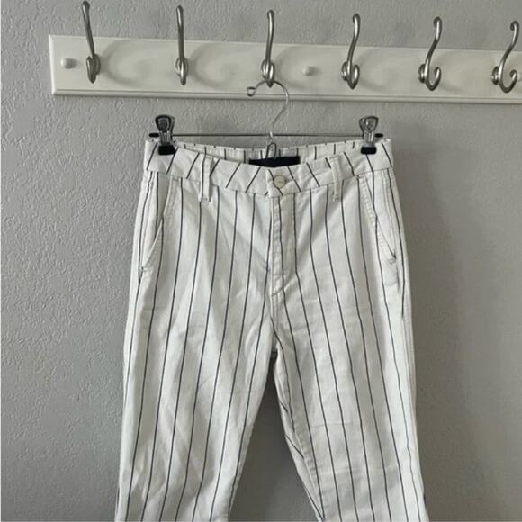 Joe's Jeans The Slim Kick High-Rise Trousers in Starboard Stripe - Picture 4 of 10